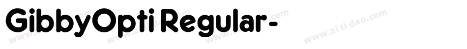 GibbyOpti Regular字体转换